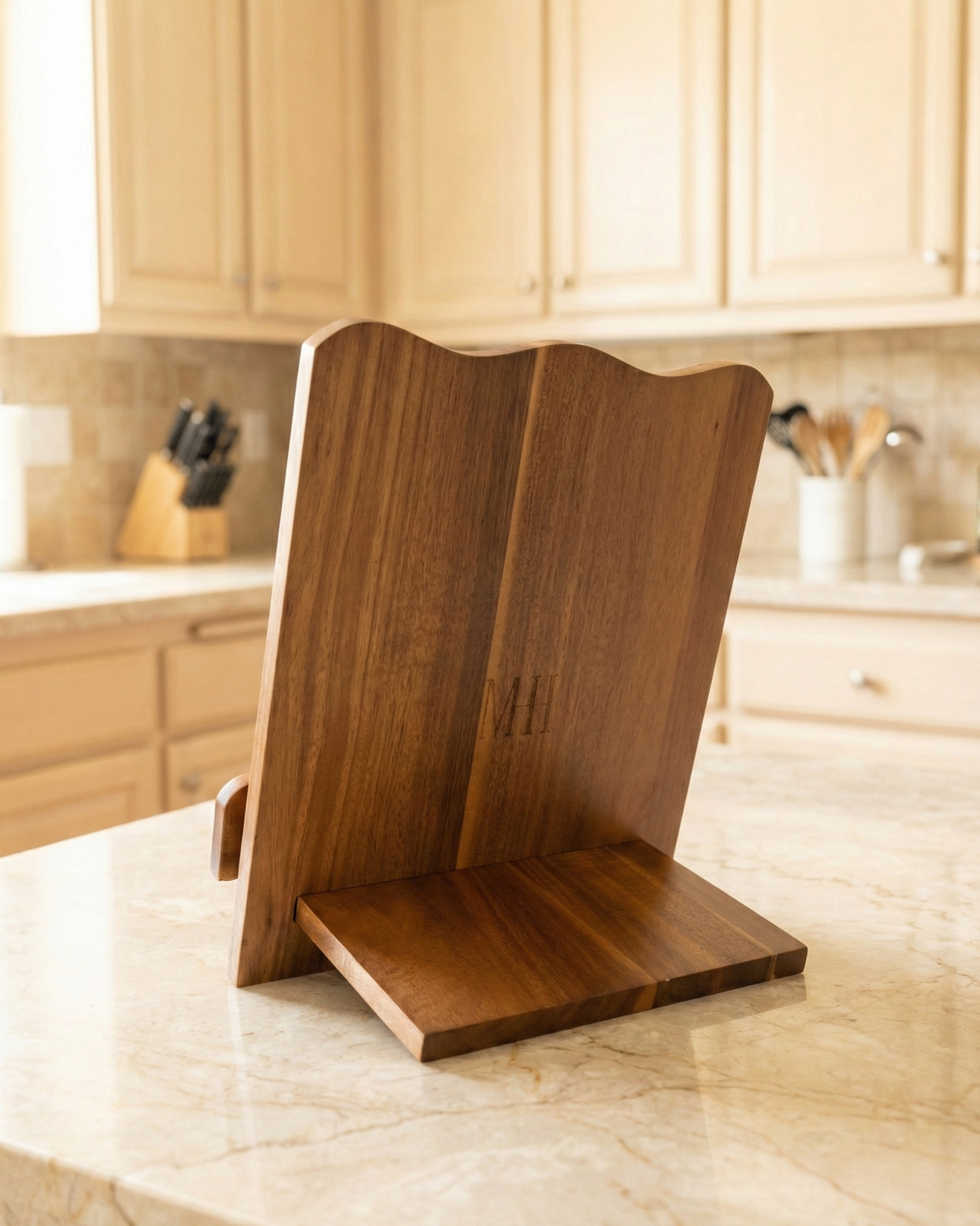 The Scalloped Cookbook Stand