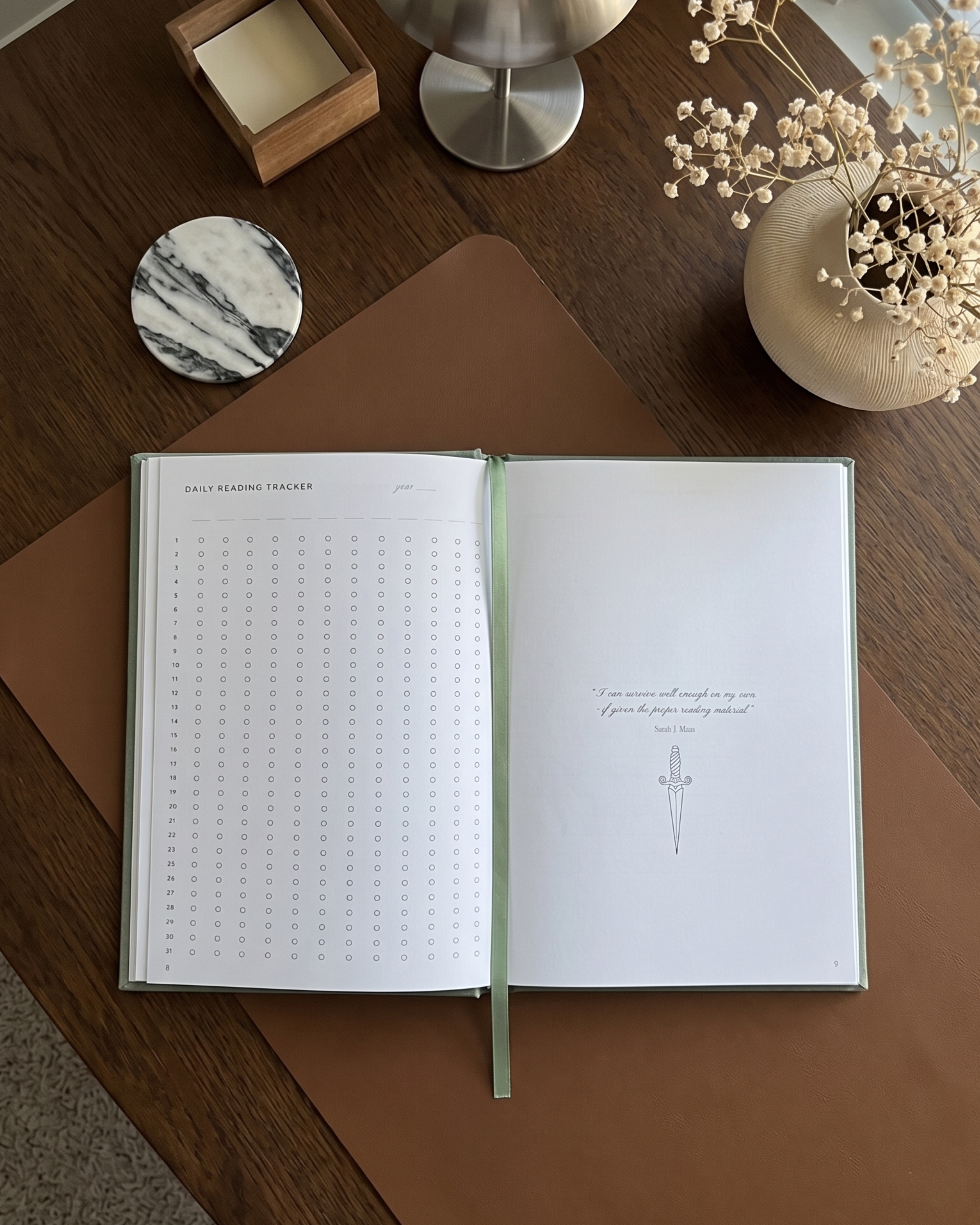 Reading Journal - Sage Green