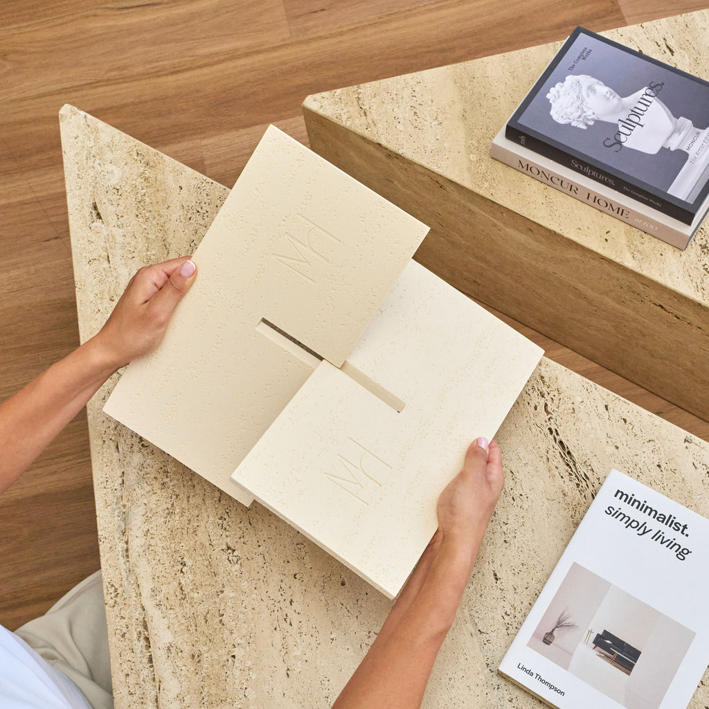 The Faux Travertine Book Stand