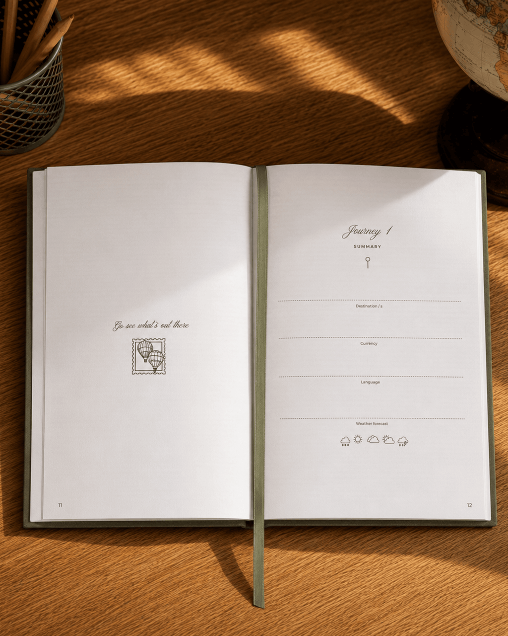Travel Journal - Olive Green