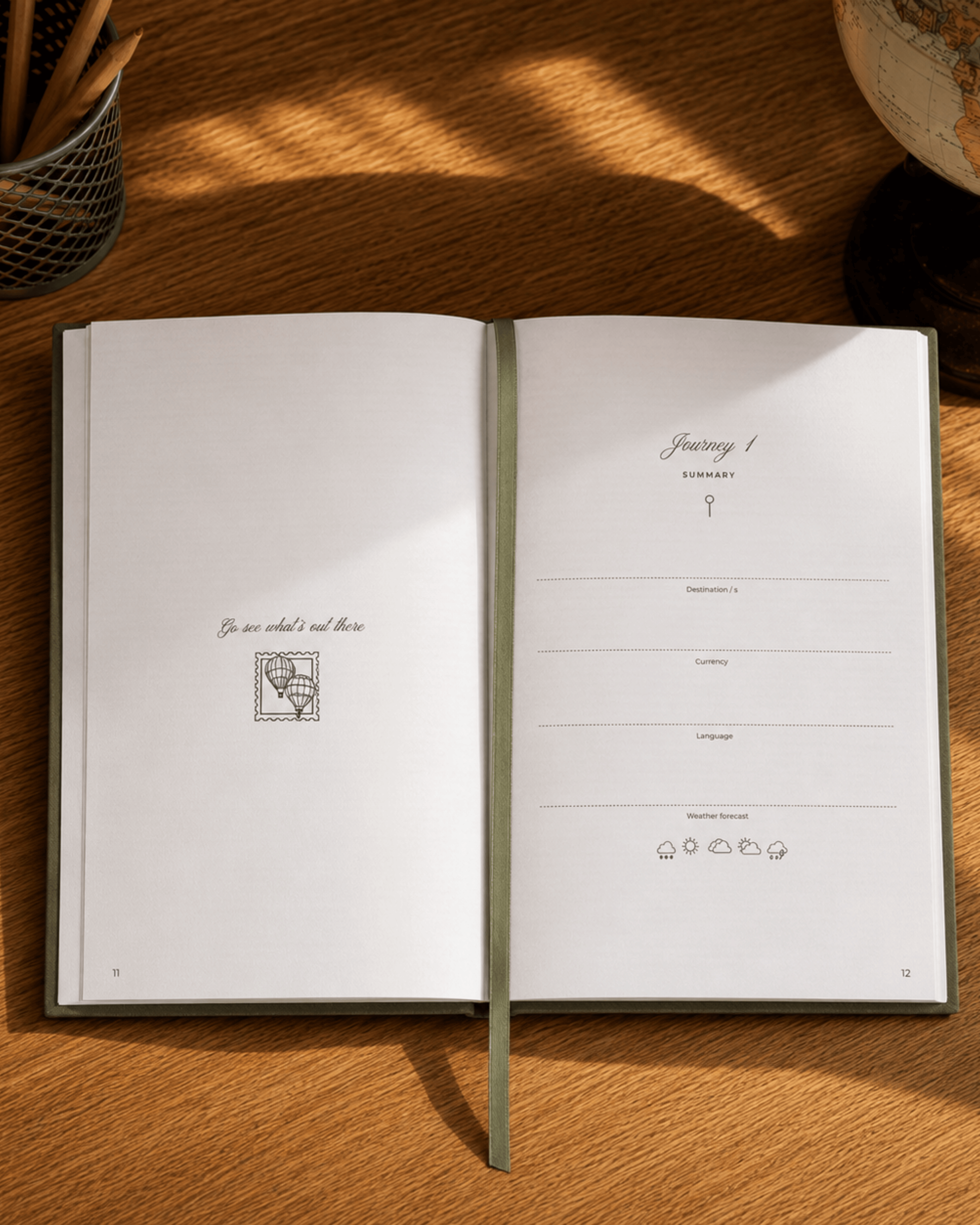 Travel Journal - Olive Green