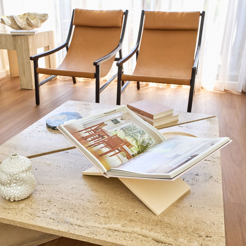 The Faux Travertine Book Stand